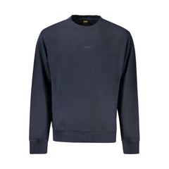 Hugo Boss Blue Cotton Men Sweater - S - Sweatshirts