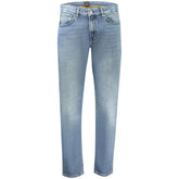 Hugo Boss Blue Cotton Men’s Regular-Fit Jeans