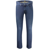 Hugo Boss Blue Cotton Men’s Slim-Fit Jeans
