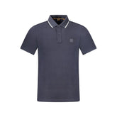 Hugo Boss Blue Cotton Polo Shirt - Polos