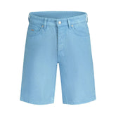 Hugo Boss Blue Cotton Short - Chino Shorts