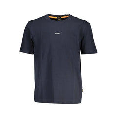 Hugo Boss Blue Cotton T-Shirt - XL - T-Shirts