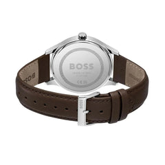 Hugo Boss Brown Leather Dress Watch