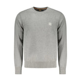 Hugo Boss Gray Cotton Sweater