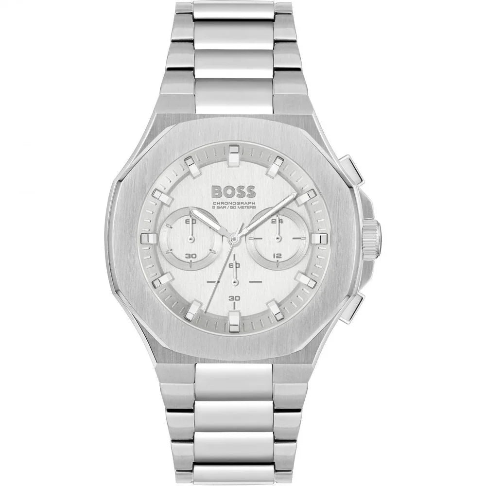 Hugo Boss Gray Stainless Steel Dress Watch