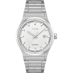 Hugo Boss Gray Stainless Steel Dress Watch