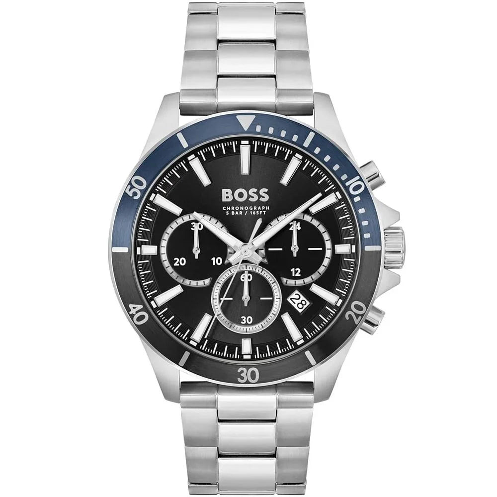 Hugo Boss Gray Stainless Steel Dress Watch