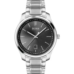Hugo Boss Gray Stainless Steel Dress Watch