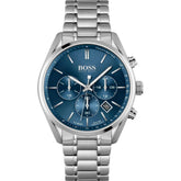 Hugo Boss Gray Stainless Steel Dress Watch