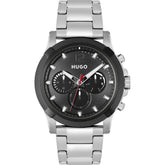 Hugo Boss Gray Stainless Steel Dress Watch