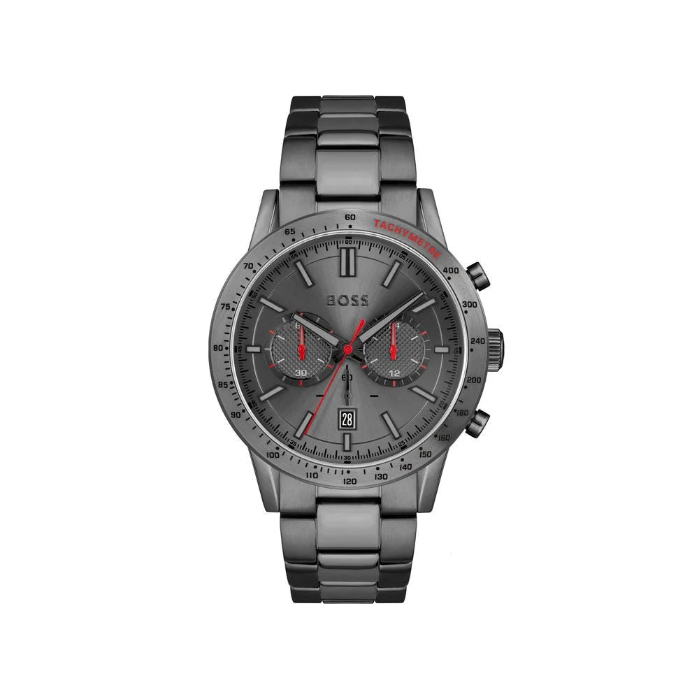Hugo Boss Gray Stainless Steel Dress Watch