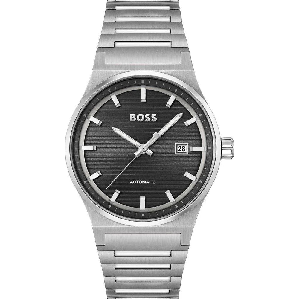 Hugo Boss Gray Stainless Steel Dress Watch