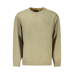 Hugo Boss Green Cotton Men Sweater - Sweatshirts