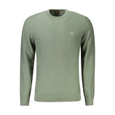 Hugo Boss Green Cotton Men Sweater - XXL