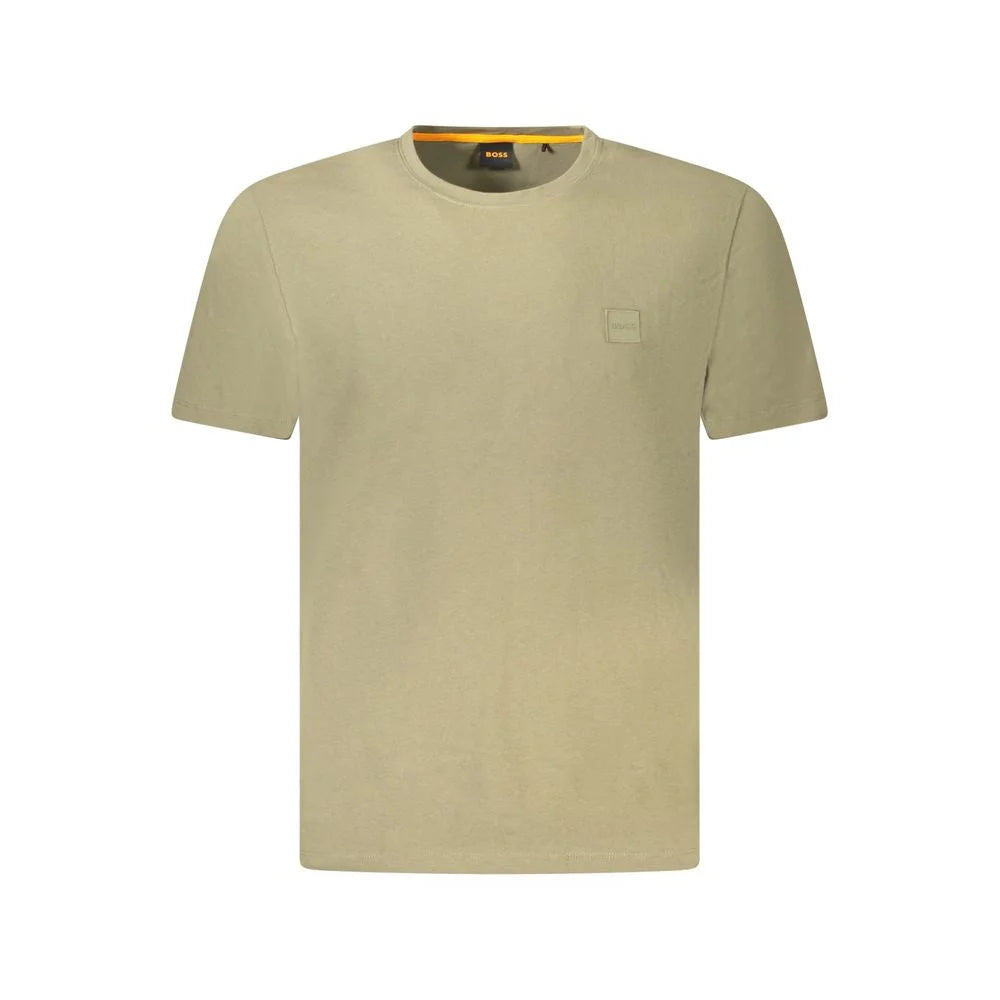 Hugo Boss Green Cotton Men T-Shirt - M