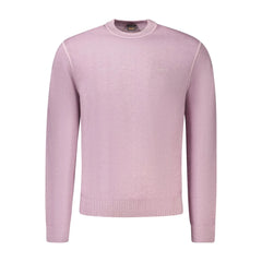 Hugo Boss Purple Wool Men Sweater - L - Sweaters