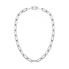 Hugo Boss Silver Stainless Steel Necklace - One Size