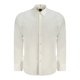 Hugo Boss White Cotton Men Shirt - S - Shirts
