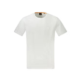 Hugo Boss White Cotton Men T-Shirt - T-Shirts