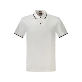 Hugo Boss White Cotton Polo Shirt - Polos