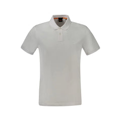 Hugo Boss White Cotton Polo Shirt - Polos