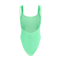 Hunza G Bicolor Polyester One-Piece Swimsuit - One Size