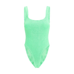 Hunza G Bicolor Polyester One-Piece Swimsuit - One Size
