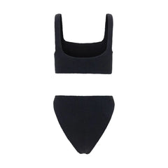 Hunza G Black Polyamide One-Piece Swimsuit - One Size