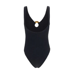 Hunza G Black Polyamide One-Piece Swimsuit - One Size