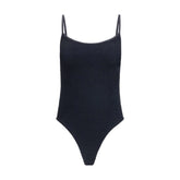 Hunza G Black Polyamide One-Piece Swimsuit - One Size