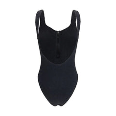 Hunza G Black Polyamide One-Piece Swimsuit - One Size