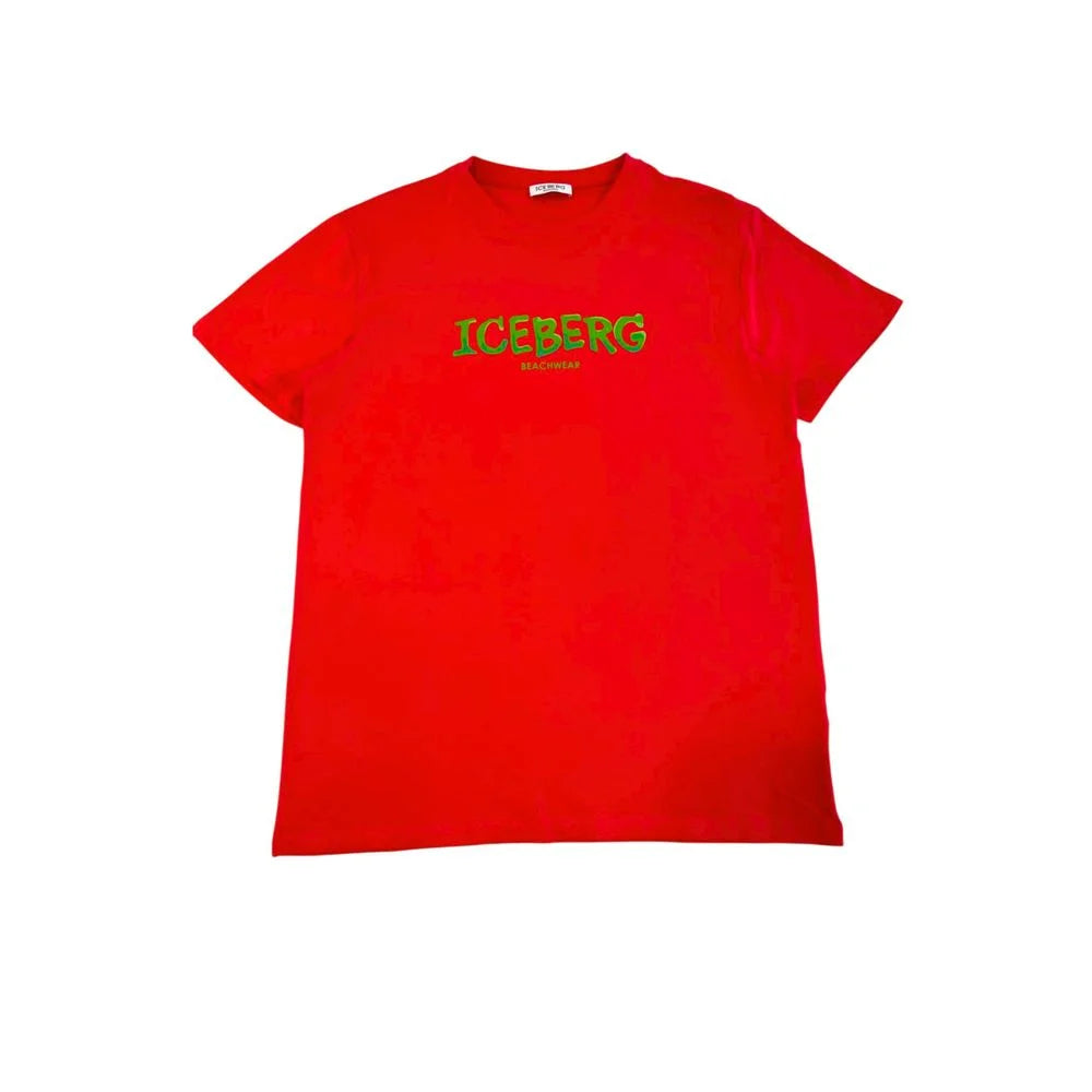Iceberg Red Cotton Men T-Shirt - T-Shirts