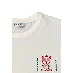 Iceberg White Cotton Men T-Shirt - T-Shirts