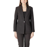 ICHI Black Polyester Blazer - IT36|XXS - Coats & Jackets