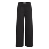 ICHI Black Recycled Polyurethane Pant - XXL - Trousers