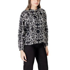 ICHI Black Viscose Blouse - IT36|XXS - Blouses