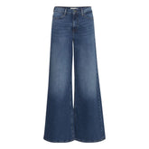 ICHI Blue Cotton Bootcut Jean - Jeans