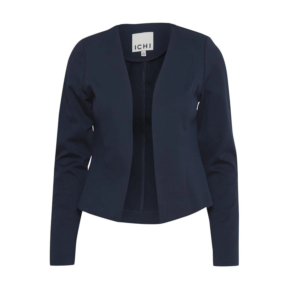 ICHI Blue Polyester Blazer - XXL - Coats & Jackets