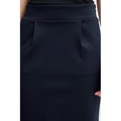 ICHI Blue Polyester Mini - Skirts