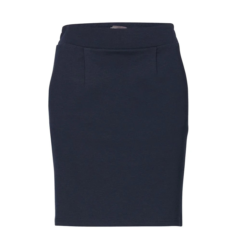 ICHI Blue Polyester Mini - Skirts