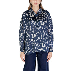 ICHI Blue Polyester Shirt - IT36|XXS - Shirts
