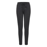 ICHI Gray Polyester Pant - Trousers