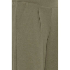 ICHI Green Recycled Polyester Pant - Trousers