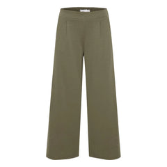 ICHI Green Recycled Polyester Pant - Trousers