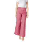 ICHI Pink Cotton Pant - IT36|XXS - Trousers