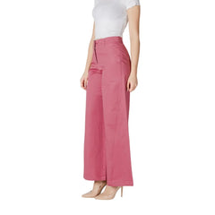 ICHI Pink Cotton Pant - IT36|XXS - Trousers