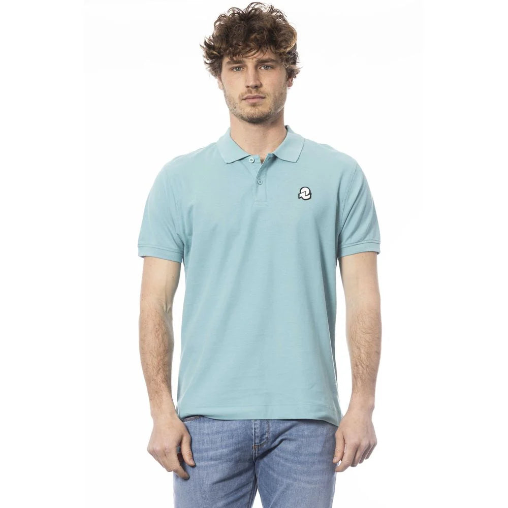 Invicta Light Blue Cotton Men Polo Shirt - Polos