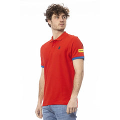 Invicta Red Cotton Men Polo Shirt - Polos