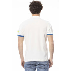 Invicta White Cotton Men Polo Shirt - Polos