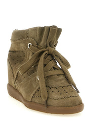 Isabel Marant Beige Cowhide Sneakers